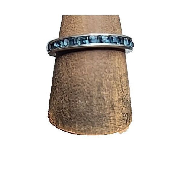 LEGI 925 sterling silver eternity band ring‎ size 4 - Picture 2 of 15